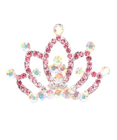 Angoily Crown Hair Comb Hair Accessories Toddler Crowns and Tiaras Girls Tiara Rhinestone for Girls Diamond Headpiece Crystal Headpiece Tiara for Girls Hairpin Child Rhinestones Headgear