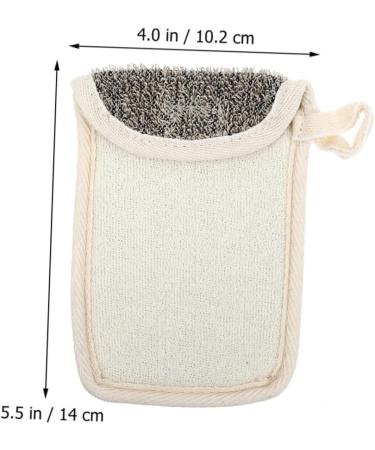 VINTORKY 6pcs Black Linen Soap Loofahs Soap Mesh Holder Foaming Net for Face Washing Net Bags Flax - Buy Online on GoSupps.com