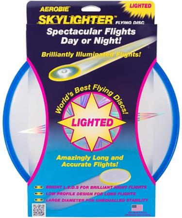 Aerobie Skylighter Lighted Flying Disc Frisbee  Bright LED Lights for Night Flights (Colors May Vary) - Buy Online on GoSupps.com