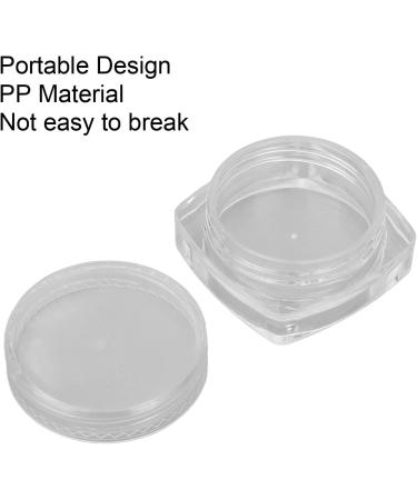 Entatial Nail Powder Container - Clear Glass Nail Art Storage for DIY Cosmetics - Buy Online on GoSupps.com