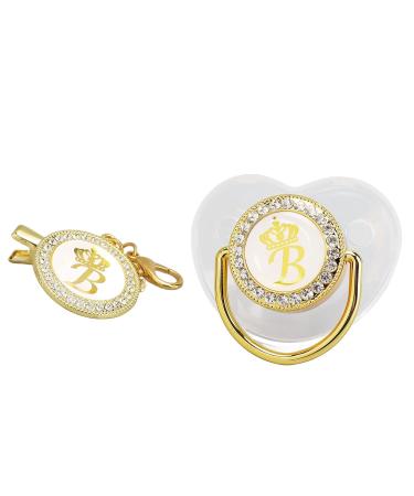 Buy Golden Silicone Baby Pacifier with Rhinestone Nipple - Perfect for Bathing | International Shipping - Buy Online on GoSupps.com