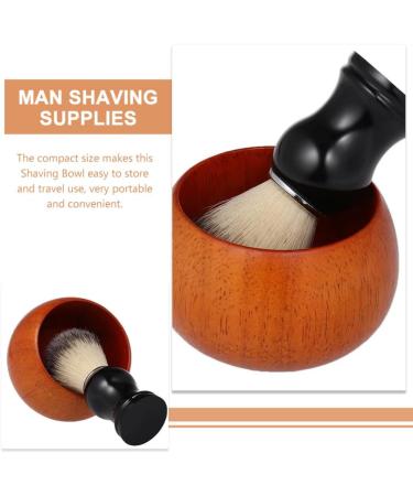 Minkissy Wooden Shaving Soap Shell - Portable Travel Mug for Men | Facial Cleansing & Razor Foam Container - Buy Online on GoSupps.com
