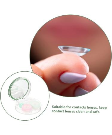 Buy Homsfou Contact Lens Container Set with Mirror - Travel-Friendly Compact Lens Storage Case - Buy Online on GoSupps.com