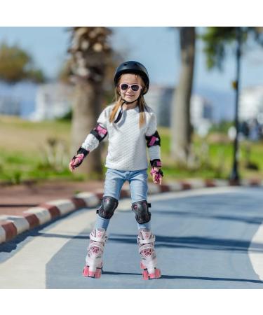 JeeFree Adjustable Roller Skates for Girls Boys - Full Light Up Wheels - Toddler to Beginner Kids - Purple Pink Blue - Small Size - Buy Online on GoSupps.com