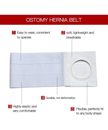 Ostomy Belt for Colostomy Patients - Medical Hernia Support & Stoma Binder Brace - Large Size (Pack of 1) - Buy Online on GoSupps.com
