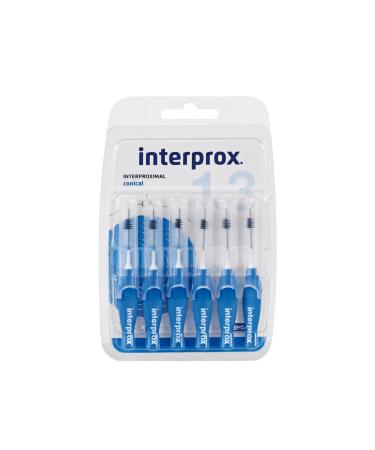 Interprox interdental brushes blue conical 6 pieces pack of 3 (3x 6 pieces)