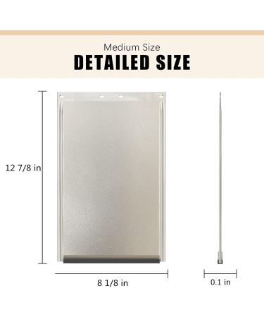 E-SDS Dog Door Replacement Flap Medium | Compatible with PetSafe PAC11-11038 | 12 7/8 x 8 1/8 - Buy Online on GoSupps.com