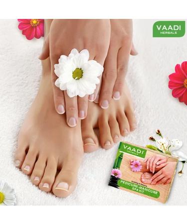 Vaadi Herbals Pedicure Manicure Spa Kit Soothing & Refreshing Hands Feet Toes & Nails 135 ml - Buy Online on GoSupps.com