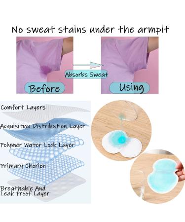 Non-Visible Disposable Armpit Sweat Pads for Women and Men - 40 Pack | Comfortable Protection for Hyperhidrosis and Sweating Armpits - Buy Online on GoSupps.com