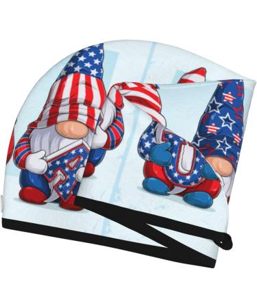 Quick-Dry Hair Towel Wrap - Cute Gnomes Design | Hair Drying Turban with Button | Fast Hair Care Solution - Buy Online on GoSupps.com