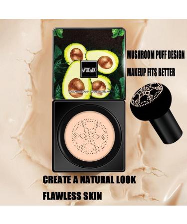 CC Cream Foundation HOUSN Mushroom Head Air Cushion Liquid Hydrating Foundation Makeup Base Nude Face Cover Concealer Cream Long Lasting Waterproof Light Texture for a Flawless Finish Even Skin Tone - Buy Online on GoSupps.com