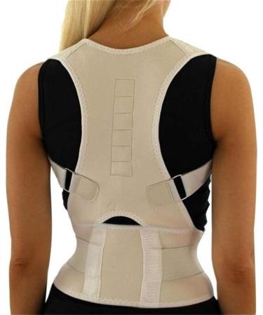 Posture Corrector Shoulder Bandage Back Orthopedic Posture Correction Lower Back Support Belt Men Women Good (Pink XL) (white us M) - Buy Online on GoSupps.com