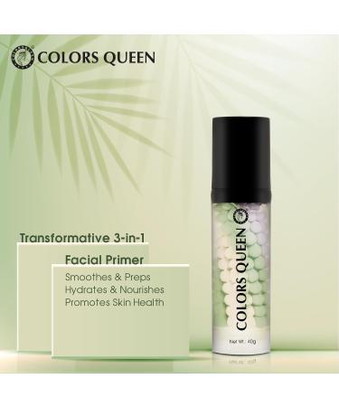 3 in 1 Facial Primer - 02 Green 40g | Lightweight Long Lasting & Highly Moisturizing Formula | Long Lasting Primer for Face Makeup - Buy Online on GoSupps.com