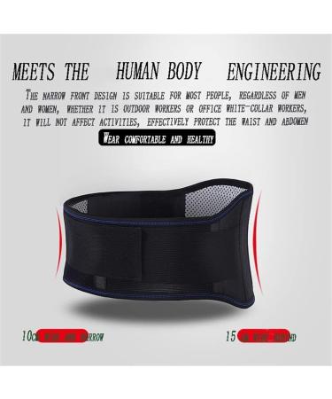 Back Brace Lumbar Support Waist Support Brace Belt Self-Heating Magnetic Therapy Back Support Brace Waist Waist Belt(Black Large) Large Black - Buy Online on GoSupps.com