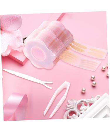 FOMIYES 2 Sets Double Eyelid Sticker Lace Eyelid Stickers Eye Beauty Tape Double Sided Sticky Tape Invisible Eyelid Strips Clear Tape Double Eyelid Fiber Pink Makeup Tools Beautiful Eyes - Buy Online on GoSupps.com