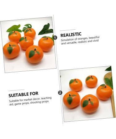 Alipis 5pcs Orange Model Artificial Fruit Mini Decor Light House Decorations for Home Trendy Decor Lifelike Orange Decorations Lifelike Fruit High Simulation Toy Child Foam - Buy Online on GoSupps.com