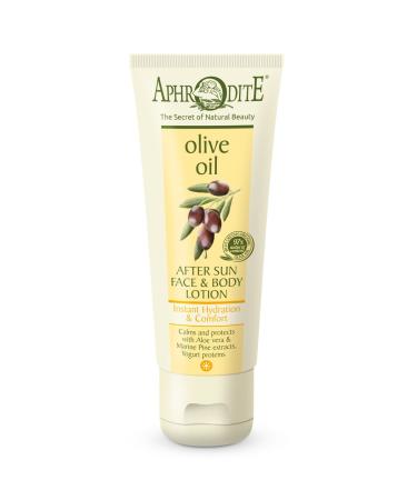 Aphrodite Olive Oil After Sun Face & Body Lotion | 7.05 Fl Oz | Hydrating & Soothing for All Skin Types - International Shipping Available - Buy Online on GoSupps.com