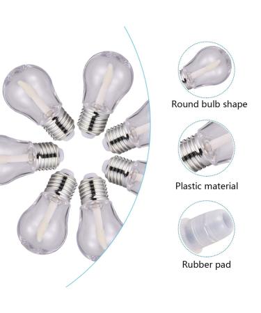 Minkissy 20PCs 6ml Refillable Lip Gloss Bottles - Transparent Light Bulb Shaped Lip Balm Tubes for DIY Cosmetics - Ideal for Girls & Women - Buy Online on GoSupps.com