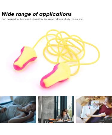10 Pairs 32dB Noise Reduction PU Foam Earplugs with Cable - Ideal for Sleeping and Hearing Protection - Buy Online on GoSupps.com