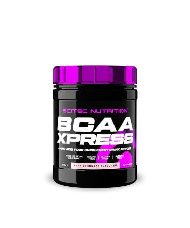 Scitec Nutrition BCAA Xpress Sugar Gluten & Lactose Free 5g Pure BCAA Muscle Recovery & Growth 2:1:1 Amino Acid Ratio Flavored & Easy to Blend 280g Pink Lemonade