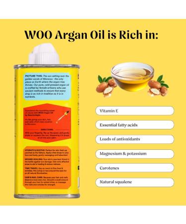 Certified Organic Argan Oil 100% Pure Fair Trade Cold-Pressed | For Face Hair & Nails | Hydrating Anti-Aging Vitamin E Rich | Fights Wrinkles Frizz & Sun Damage | 3.4 oz - Buy Online on GoSupps.com