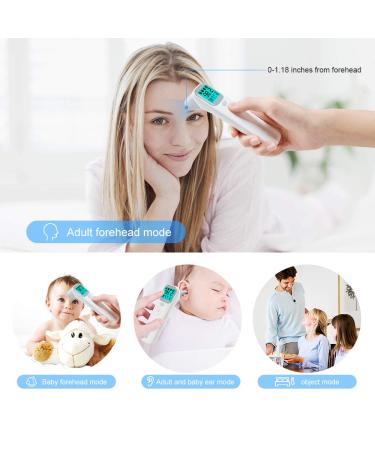 Digital Thermometer for Adults & Babies | No Touch Infrared Fever Thermometer - Instant Read Ear & Forehead Temperature - Buy Online on GoSupps.com