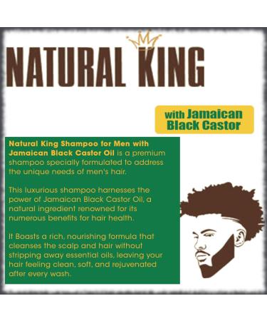 SFC Natural King Jamaican Black Castor Oil Shampoo for Men - 33.8 oz Cleansing Shampoo for Thickening Strengthening & Hair Growth in Worldwide Shipping - Buy Online on GoSupps.com