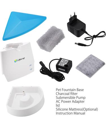 isYoung Pet Fountain  84oz/2.5L Automatic Cat Fountain Dog Water Dispenser for Cats  Dogs - Buy Online on GoSupps.com