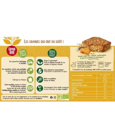 D lice Sain : C r ales Bio Tendres Carr s Bl Carotte Potimarron Pavot - 200g - Id al pour une Di te quilibr e - Le Lot De 3 - Buy Online on GoSupps.com