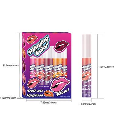 Lip Stain - 5x Waterproof Lip Tint Matte Lip Gloss Long-Lasting Lipstick Set Non-Stick Cup for Vibrant Lip Color Lip Stain - Buy Online on GoSupps.com