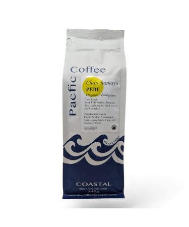 Pacific Coffee Roasters Chanchamayo Peru Organic Dark Roast Coffee 340g Fair Trade Organic Peru 340 g (Pack of 1)