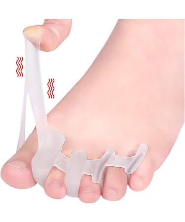 Alinzo Gel Orthopedic Hallux Valgus & Hammer Toe Corrector - Toe Extensor & Footrest for Pain Relief (Blue) - Buy Online on GoSupps.com