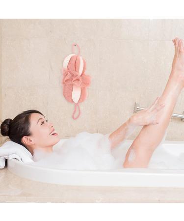 FRCOLOR 4 Pcs Body Sponge Set - Exfoliating Mesh Loofahs for Shower | Long Bath Flower Pouf | Nylon Scrubber with Cute Headband | Ideal for Men & Women - Buy Online on GoSupps.com
