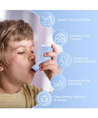 ACWOO Lung Exerciser and Mucus Clearing Device Mucus Removal Device Hand-Held Breathing Exerciser for Better Fitness & Sleep Blue - Buy Online on GoSupps.com