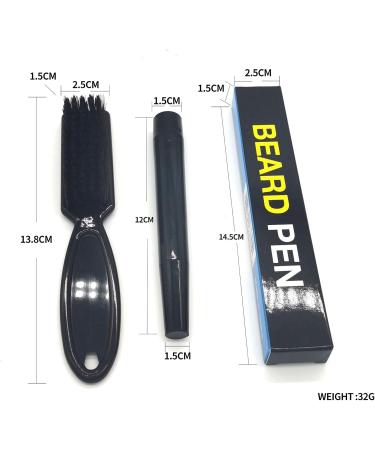 5 Set Eyebrow Beard Pencil Filler & Brush for Men - Sweatproof Brown Set | International Shipping - Buy Online on GoSupps.com
