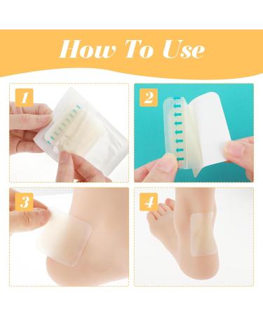 Buy Sibba Heel Pads - 10 Pcs Waterproof Blister Cushions & Bunions Patch | Self-Sticky Hydrocolloid Bandages for Foot Care Travel & Sports - Buy Online on GoSupps.com