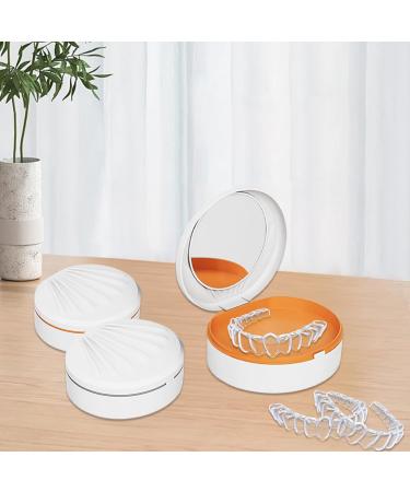 2-Piece Denture Cleaner & Storage Set | Prosthesis Bathing Box & Brushes for Incorrect Teeth | International Shipping Available - Buy Online on GoSupps.com