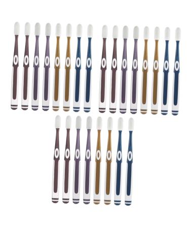 Minkissy 24 STK nano toothbrush hand cleaning brush sensitive teeth toothbrush toothbrush tooth hygiene travel toothbrush supply for adult toothbrush medium adult manual