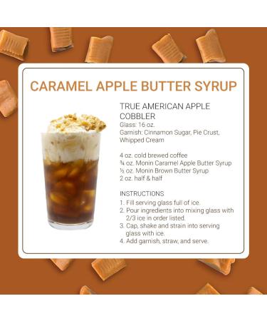 Monin Caramel Apple Butter Syrup - Buttery Caramel & Cooked Apple Flavor | Non-GMO & Gluten-Free | Ideal for Hot Lattes, Ciders, and Seasonal Cocktails | 750 ml (25.36 Fl Oz) Pack of 1 - Buy Online on GoSupps.com