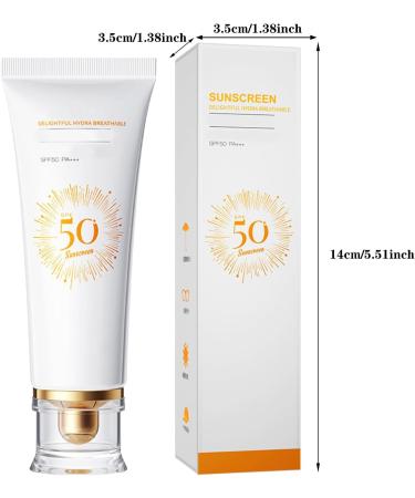 Rubu22a Tinted Sunscreen for Face SPF 35/50 Hydrating Sun Essence Face Sunscreen Leaves No Sticky Feeling Sunscreen Cream Against UVA and UVB Rays for All skin types Travel Size 40g (B) - Buy Online on GoSupps.com