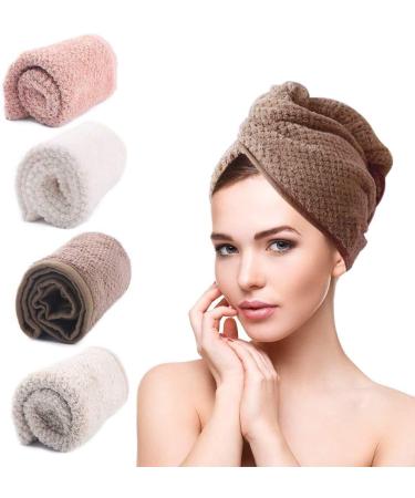 Mreal Haarurban hair dryer towel hair turban towel for the hair quick drying towel 4 piece of towel headscarf as quickly dry. - Buy Online on GoSupps.com