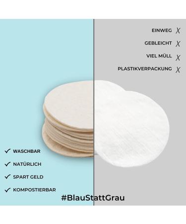 Chinchilla reusable make-up remover pads | Set of 2 pads washable at 90 degrees | Made in Germany made of cotton and cellulose | suitable for all skin types - compostable & vegan - Buy Online on GoSupps.com