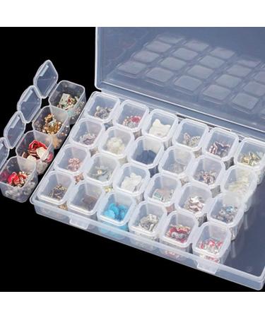 Siming Transparent Sorting Box - 28 Compartments Removable Bead Storage for Organizing Crafts - Buy Online on GoSupps.com