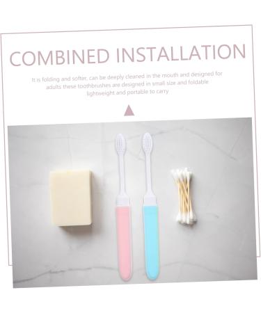 Gleavi 25 PTH Trip Toothbrush - Foldable Travel Toothbrush with Soft Bristles | Adult Travel Accessories & Supplies in Macaron Color - Buy Online on GoSupps.com