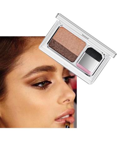 Eyeshadow Lazy Double Colors Glitter Eyeshadow Waterproof Long Lasting for Beginner Pearl Camel With Glitter - Buy Online on GoSupps.com