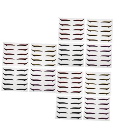 Didiseaon Didiseaon 60 Pairs of Eyeliner Stickers Eyeliner Stencil Stickers Eyeliner Makeup Stickers Eyelid Makeup Stickers