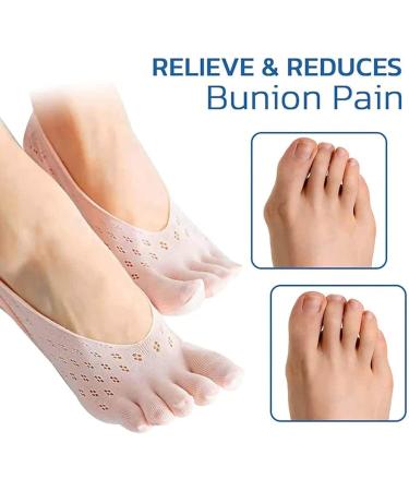Volikon Bunion Relief Socks - 5 Pairs Anti-Bunion Health Socks for Women | Align Toes & Alleviate Pain - Black - Buy Online on GoSupps.com