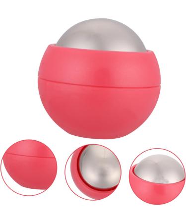 Foytoki Portable Hand Massage Ball - Ice & Warm Muscle Roller 6.5cm | Pink Massage Ball for Face & Body Relaxation - Buy Online on GoSupps.com