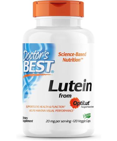 Doctor's Best Lutein with OptiLut 20 mg - 120 Veggie Caps
