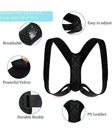 Posture Corrector for Men & Women - YoYang Adjustable Back Support Brace for Perfect Posture & Kyphosis Prevention - Buy Online on GoSupps.com